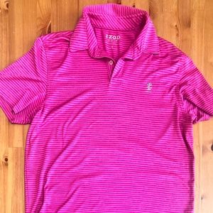 Izod Hot Pink Mens Golf Shirt